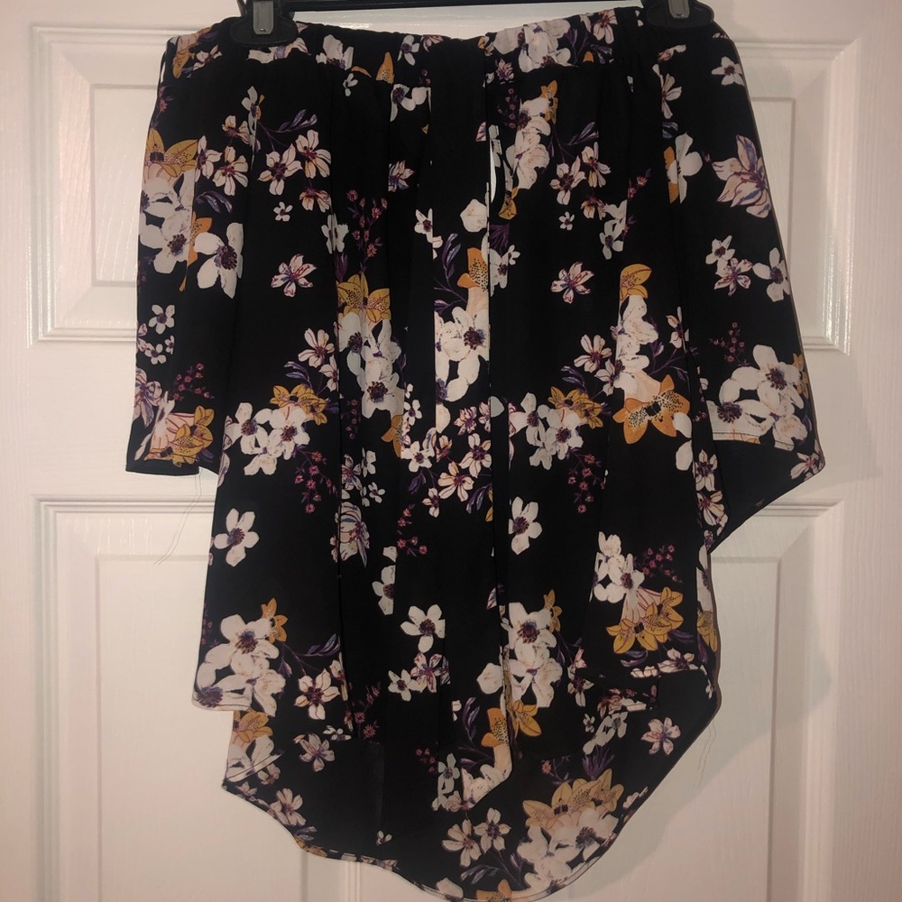 Floral off the shoulder blouse